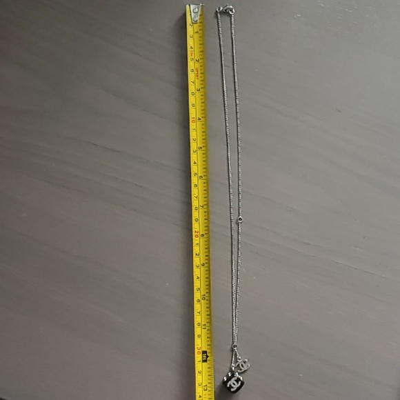 sold Chanel Crystal Lucky Die Silver Choker - Picture 5 of 7